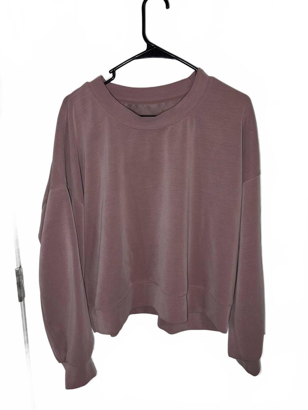 Lululemon Dusty Rose Pink Oversized Sweatshirt Mediim